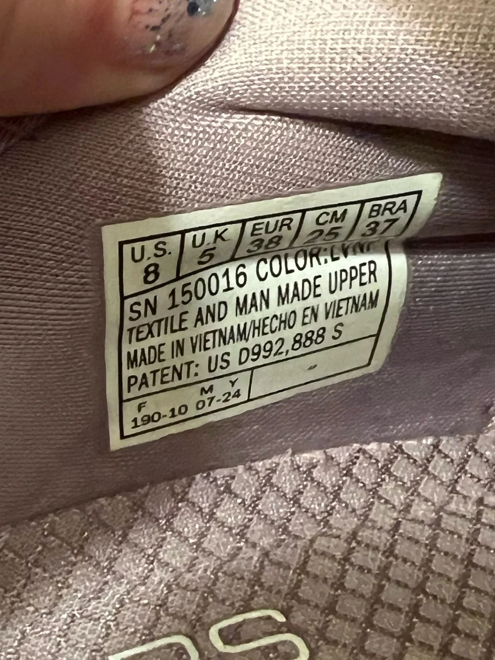 Skechers Hands Free Ladies Lavender Slip-On Athletic Sneakers